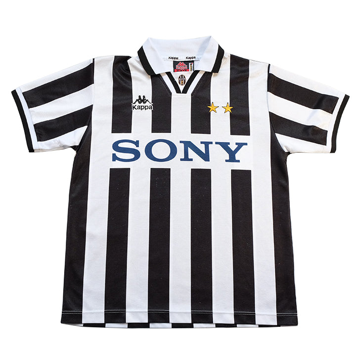 Vintage 1995 Kappa Juventus Sony Home Jersey - S