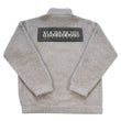 Load image into Gallery viewer, Vintage RARE Napapijri Geographic Sherpa Corduroy Patch Quarter Zip - L
