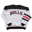 Load image into Gallery viewer, Vintage Rare Starter Chicago Bulls Spell Out Heavy Weight Crewneck - L