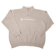 Load image into Gallery viewer, Vintage Champion Embroidered Spell Out Quarter Zip Sweatshirt - L