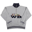 Load image into Gallery viewer, Vintage Looney Tunes Embroidered Quarter Zip Sweatshirt - S