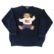 Load image into Gallery viewer, Vintage RARE 1990s Polo Ralph Lauren Sitting Bear Hand Knit Sweater - XL
