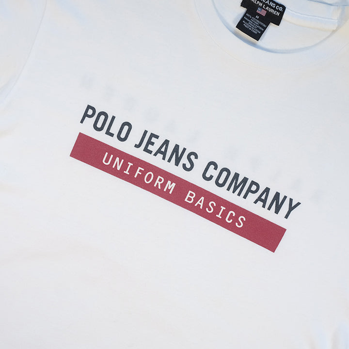 Vintage Polo Ralph Lauren Jeans Spell Out T-Shirt - M