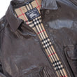 Load image into Gallery viewer, Vintage RARE Burberrys Leather Wool Nova Check Lined Jacket - L