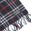 Load image into Gallery viewer, Vintage Burberry Navy Nova Check Wool Scarf