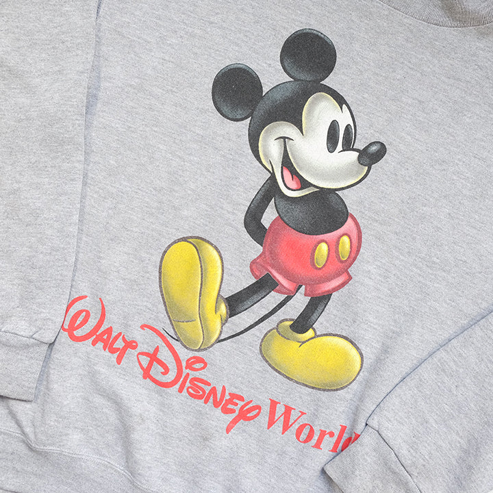 Vintage 90s Mickey Mouse Big Graphic Made In USA Crewneck - L