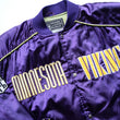 Load image into Gallery viewer, Vintage Minnesota Vikings Embroidered Satin Bomber Jacket - L