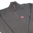 Load image into Gallery viewer, Vintage Napapijri Geographic Flag Quarter Zip Sweater - S