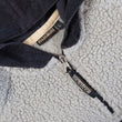 Load image into Gallery viewer, Vintage RARE Napapijri Geographic Spell Out Sherpa Fleece Quarter Zip - L/XL