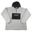 Load image into Gallery viewer, Vintage RARE Napapijri Geographic Spell Out Sherpa Fleece Quarter Zip - L/XL