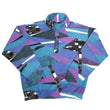 Load image into Gallery viewer, Vintage 80s Rare Sergio Tacchini Embroidered Logo Snap Fleece Made In Italy - L