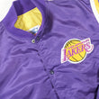 Load image into Gallery viewer, Vintage RARE Starter Los Angeles Lakers Embroidered Satin Bomber Made In USA - L