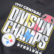 Load image into Gallery viewer, Vintage 97 Pittsburgh Steelers Champions Spell Out Made In USA Crewneck - XL