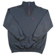 Load image into Gallery viewer, Vintage RARE YSL Yves Saint Laurent Embroidered Logo Quarter Zip Sweatshirt - XL