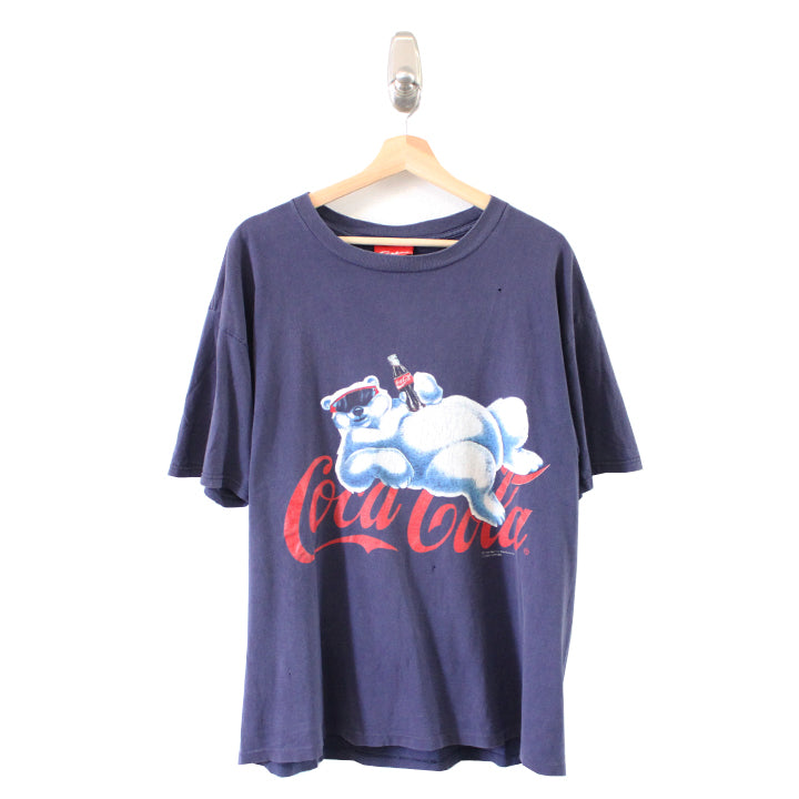 Vintage 1995 Coca-Cola Polar Bear Graphic T-Shirt - L