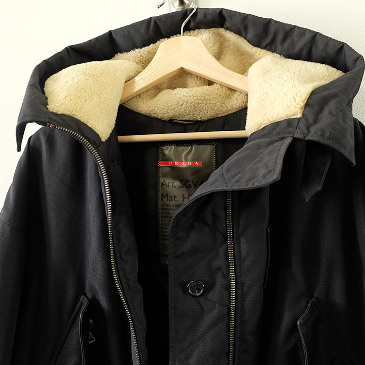 Vintage Prada Snow Quilted Coat Made In Italy - XL