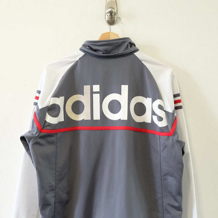 Vintage Adidas Spell Out Track Jacket - XL