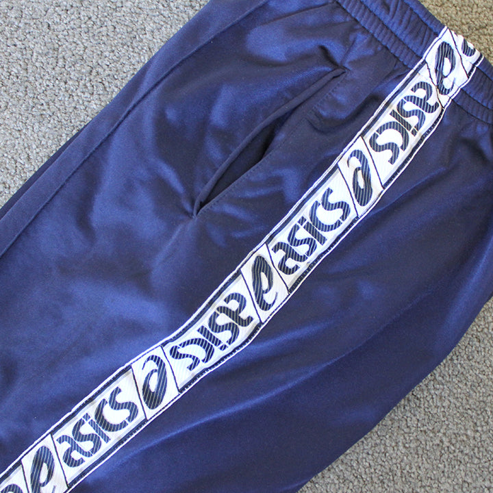 Vintage Asics Tape Spell Out Track Pants - M