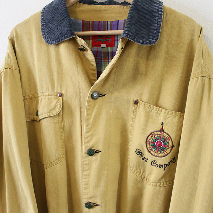 Vintage Best Company Embroidered Logo Chore Jacket - XL