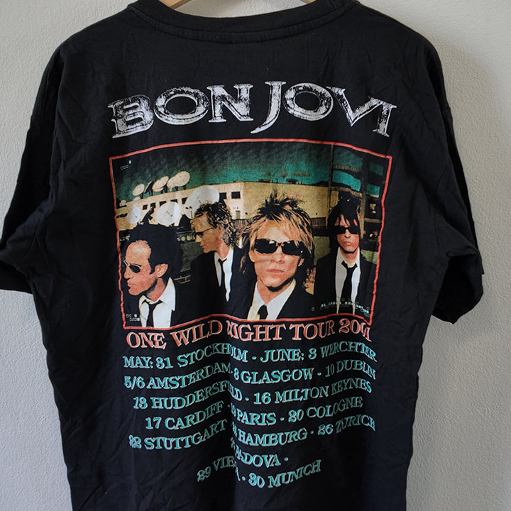 Vintage 2001 Bon Jovi One Wild Night Tour T-Shirt - L