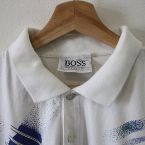 Vintage Hugo Boss Embroidered Logo Shirt - L