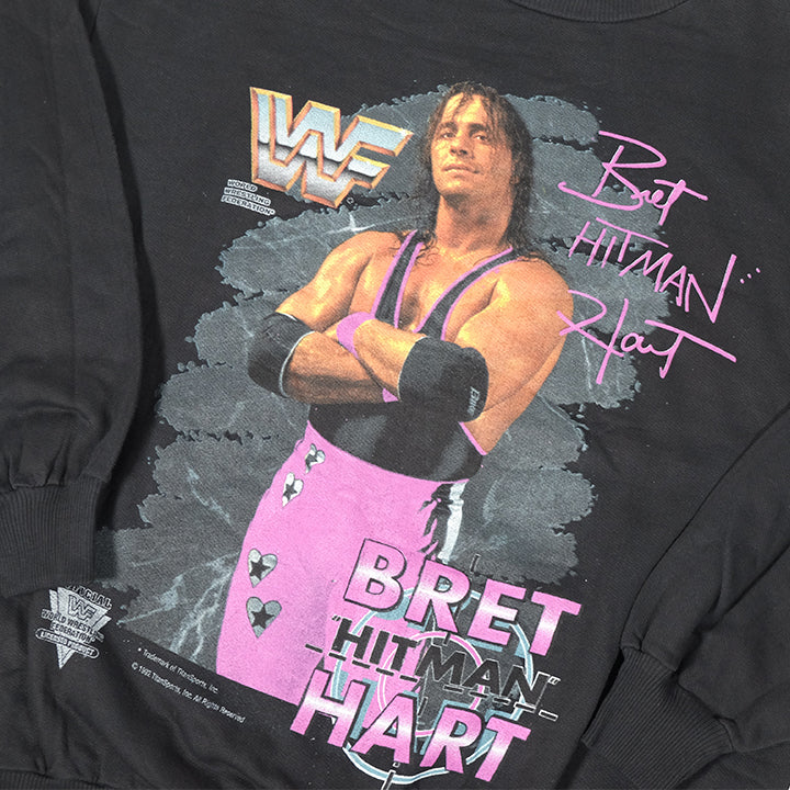 Vintage Rare 1992 Bret Hitman Hart Crewneck - M