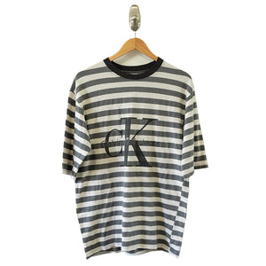 Vintage Calvin Klein Stripe T-Shirt - L