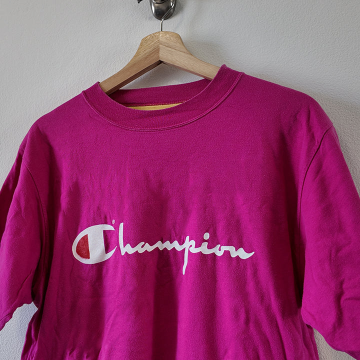 Vintage Champion Spell Out T-Shirt - M/L