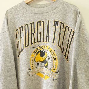 Vintage Georgia Tech Grpahic Made In USA Crewneck - XL