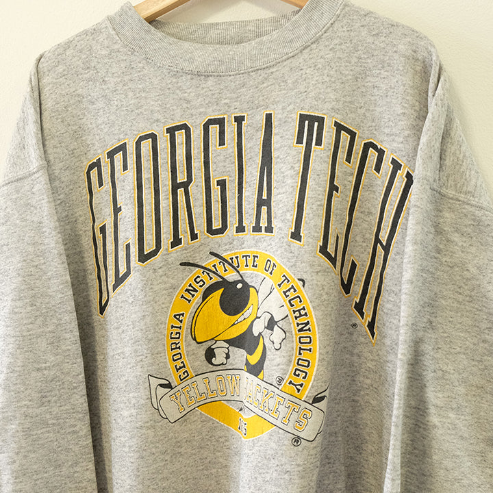 Vintage Georgia Tech Grpahic Made In USA Crewneck - XL