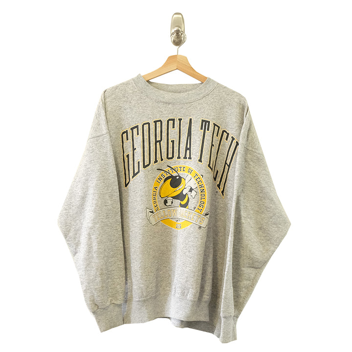 Vintage Georgia Tech Grpahic Made In USA Crewneck - XL