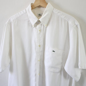 Vintage Lacoste Short Sleeve Button Up Shirt - L