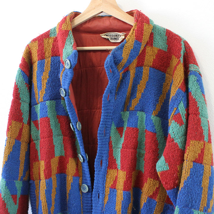 Vintage Missoni Heavy Weight Knit Jacket Made In Italy - L