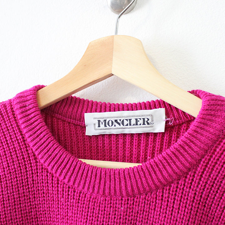 Vintage 80s Moncler Grenoble Knit Sweater - L