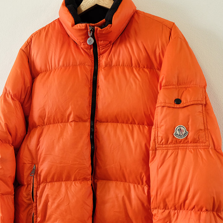 Vintage Moncler Orange Maya Puffer Down Coat Jacket - 3 L/XL