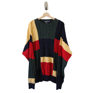 Vintage Nautica Colour Block Sweater - XL