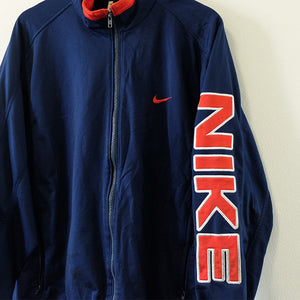 Vintage Nike Big Spell Out Track Jacket - L