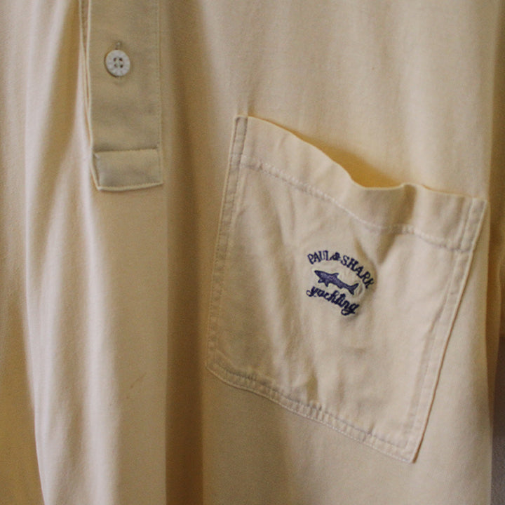 Vintage Paul & Shark Embroidered Polo Shirt - L