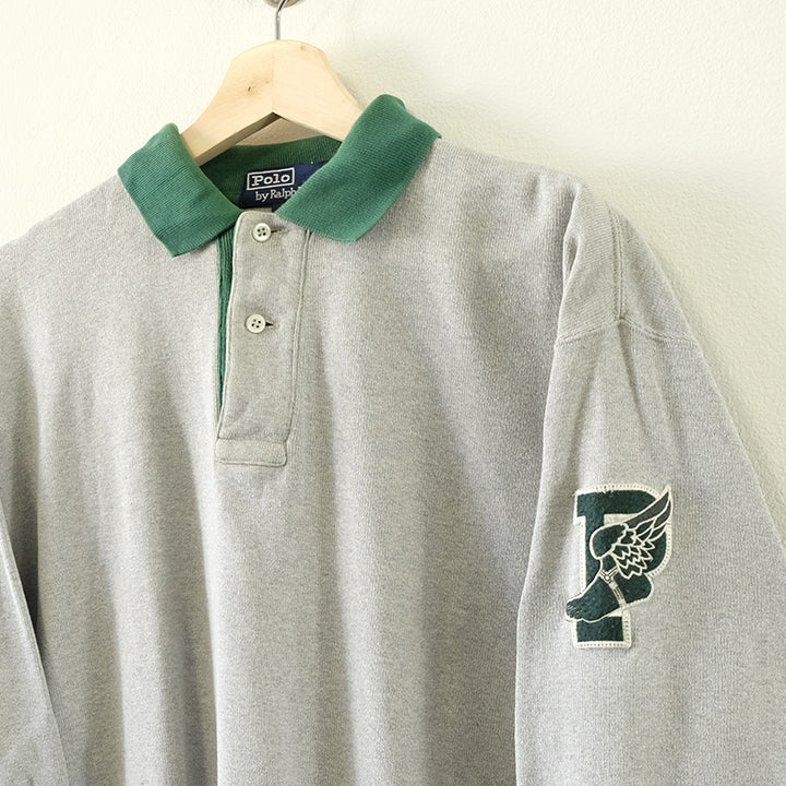 Vintage Rare Polo Ralph Lauren P Wing Rugby - L