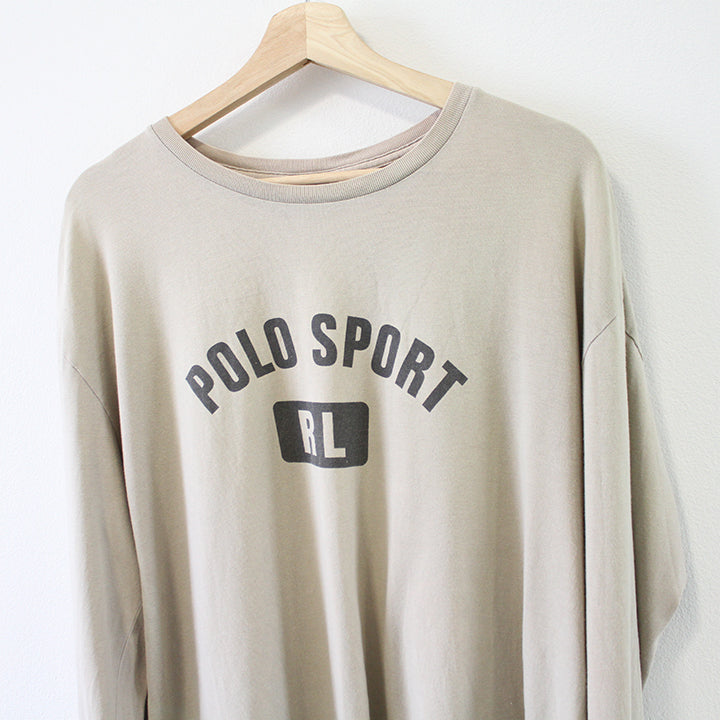 Vintage Polo Sport Ralph Lauren Spell Out Long Sleeve Shirt - L