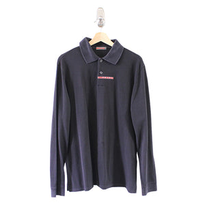 Vintage RARE Prada Logo Spell Out Long Sleeve Made In Italy - L