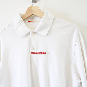 Vintage RARE Prada Logo Spell Out Long Sleeve Made In Italy - L