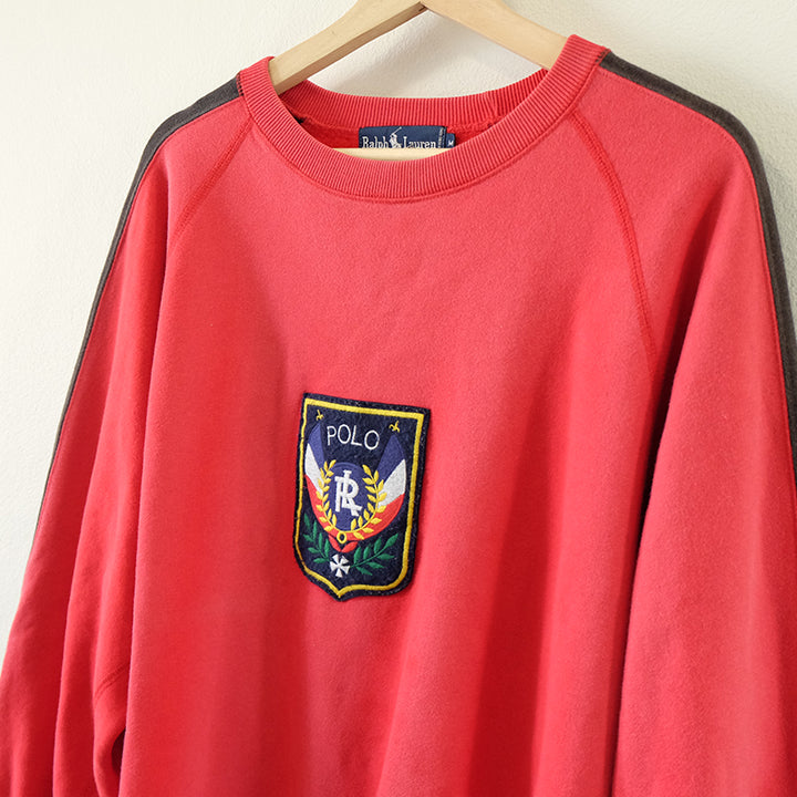 Vintage RARE Polo Ralph Lauren USA Big Uni Crest Crewneck - M