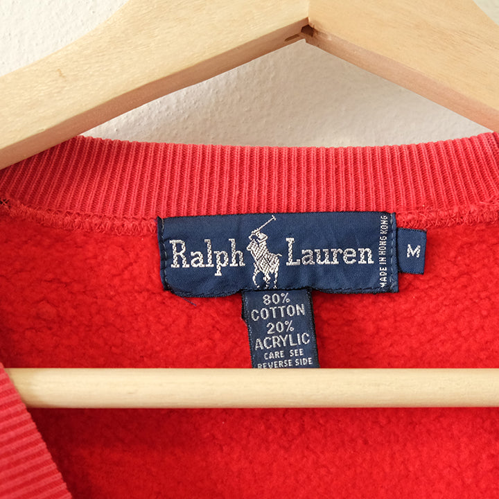 Vintage RARE Polo Ralph Lauren USA Big Uni Crest Crewneck - M