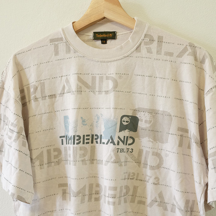 Vintage Timberland All Over Print T-Shirt - M