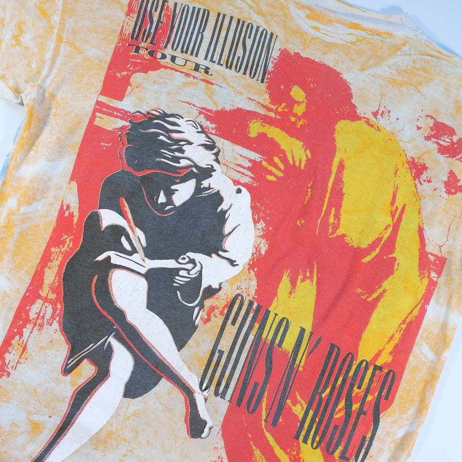 Vintage Rare 1990 Guns N Roses Use Your Illusion Tour Single Stitch T-Shirt - L