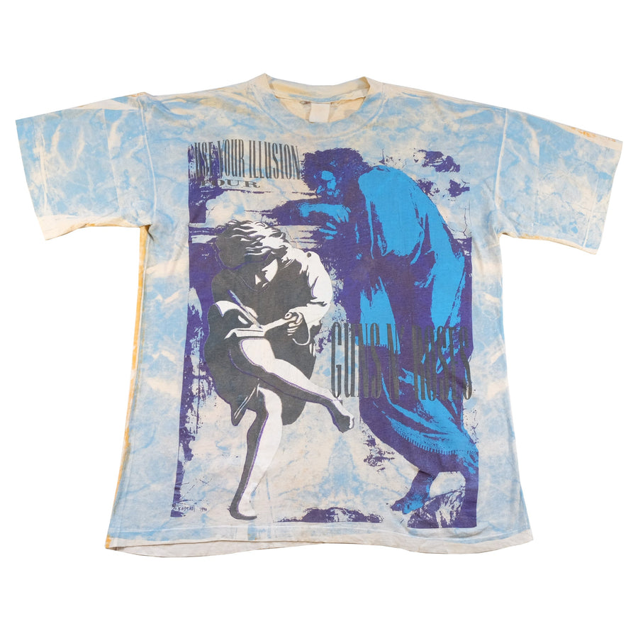 Vintage Rare 1990 Guns N Roses Use Your Illusion Tour Single Stitch T-Shirt - L