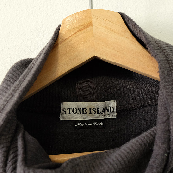 Vintage Stone Island Ribbed Turtleneck Sweater Made In Italy - M