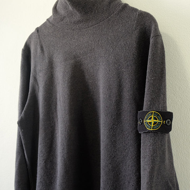 Vintage Stone Island Ribbed Turtleneck Sweater Made In Italy - M