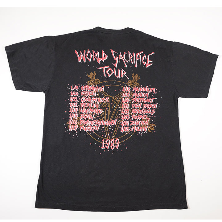 Vintage RARE 1989 Slayer Slaytanic Wehrmacht Euro Tour T-Shirt - L